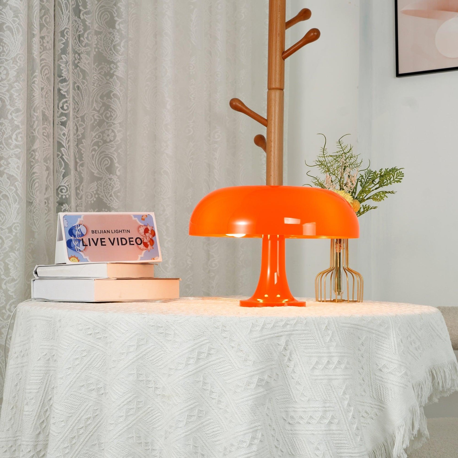 Mushroom Table Lamp | Playful ABS Design with LED Bulb for Home and Office Decor