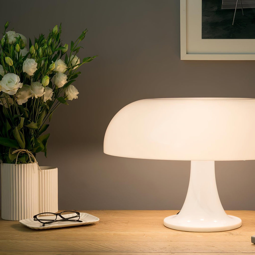Mushroom Table Lamp | Playful ABS Design with LED Bulb for Home and Office Decor