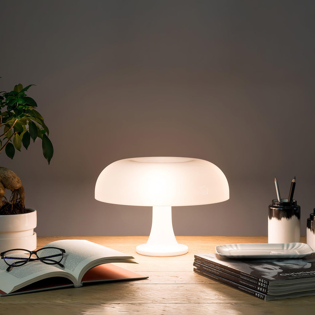 Mushroom Table Lamp | Playful ABS Design with LED Bulb for Home and Office Decor
