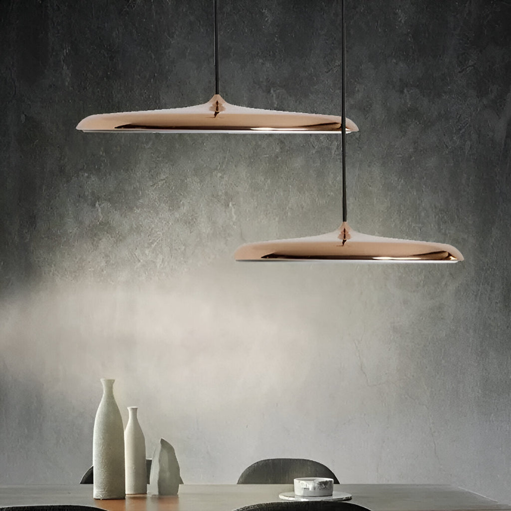 Modern Nordic Flying Saucer Pendant Light Fixture for Kitchen Island, Dining Table & Living Room Decor