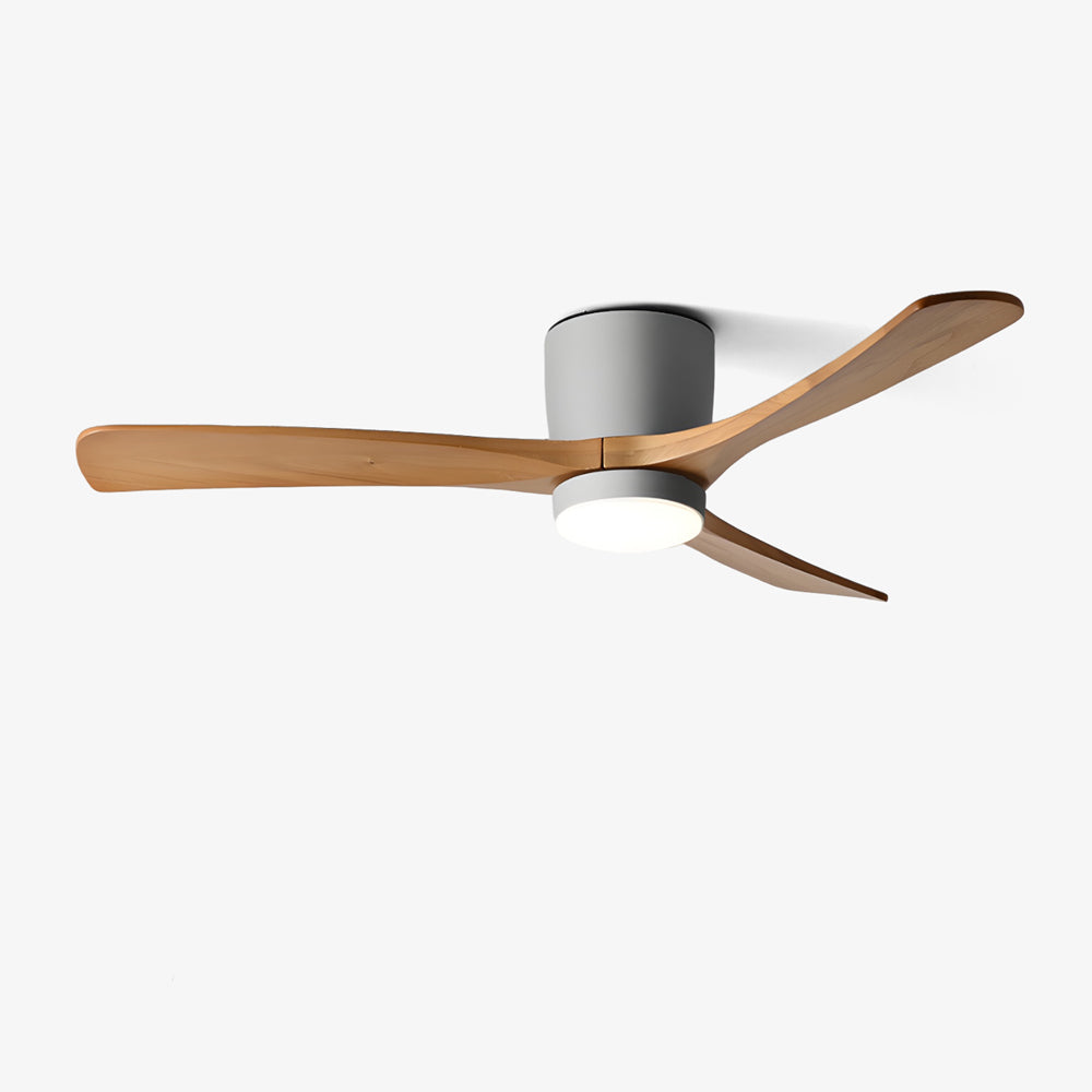 Nordic Wooden Ceiling Fan Light | LED, 6-Speed Control & Ideal for Indoor Spaces, Available in 42", 48", 52" Sizes
