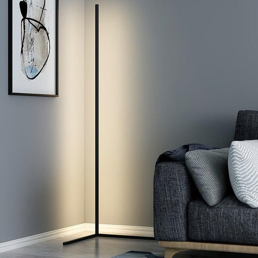 Minimalist Corner LED Floor Lamp: Perfect for Living Room, Bedroom & Office - Slim Lighting for Cozy Ambience