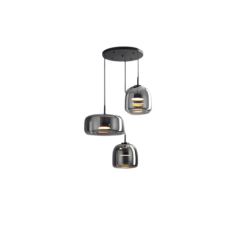 Glass LED Pendant Light with Retro Modern Style for Kitchen Island, Dining Room & Interior Hanging Lighting