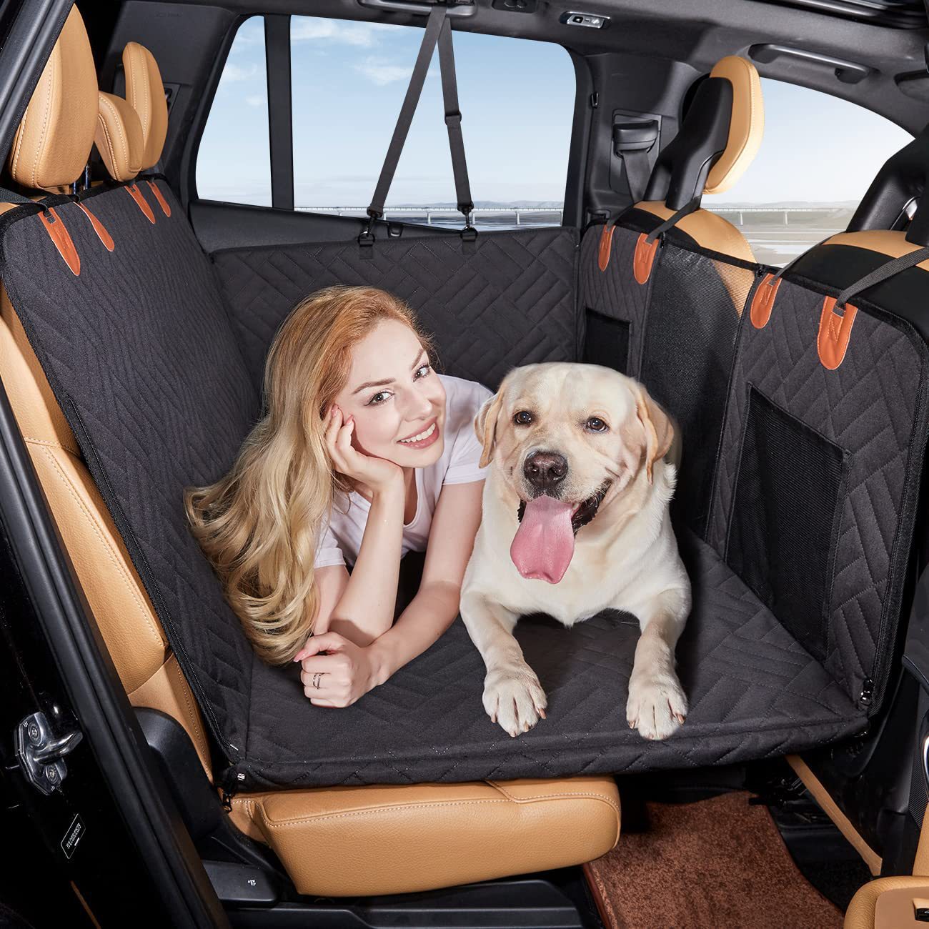 Hard Bottom Car Seat Extender for Dogs | Waterproof, Memory Foam & Universal Fit for Safe and Comfortable Travel