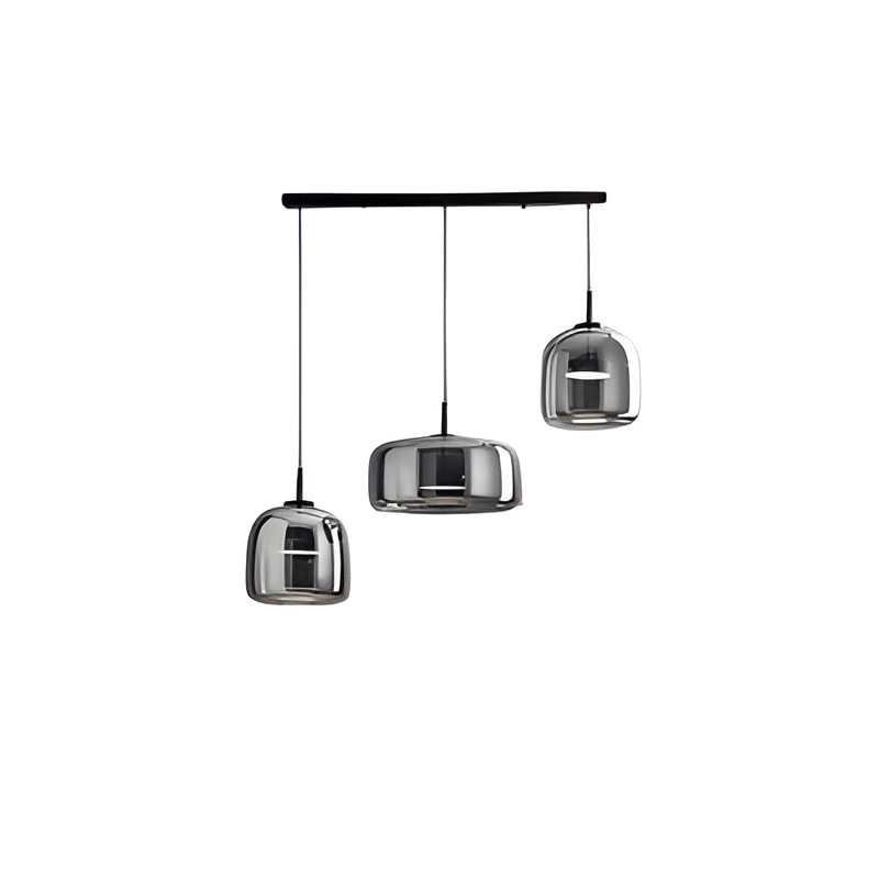 Glass LED Pendant Light with Retro Modern Style for Kitchen Island, Dining Room & Interior Hanging Lighting