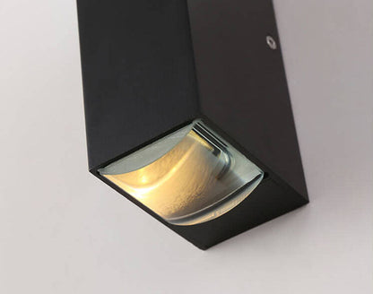 LED Waterproof Outdoor Wall Sconce Light Fixture - Modern Rectangular Design for Patios, Gardens, and Entryways