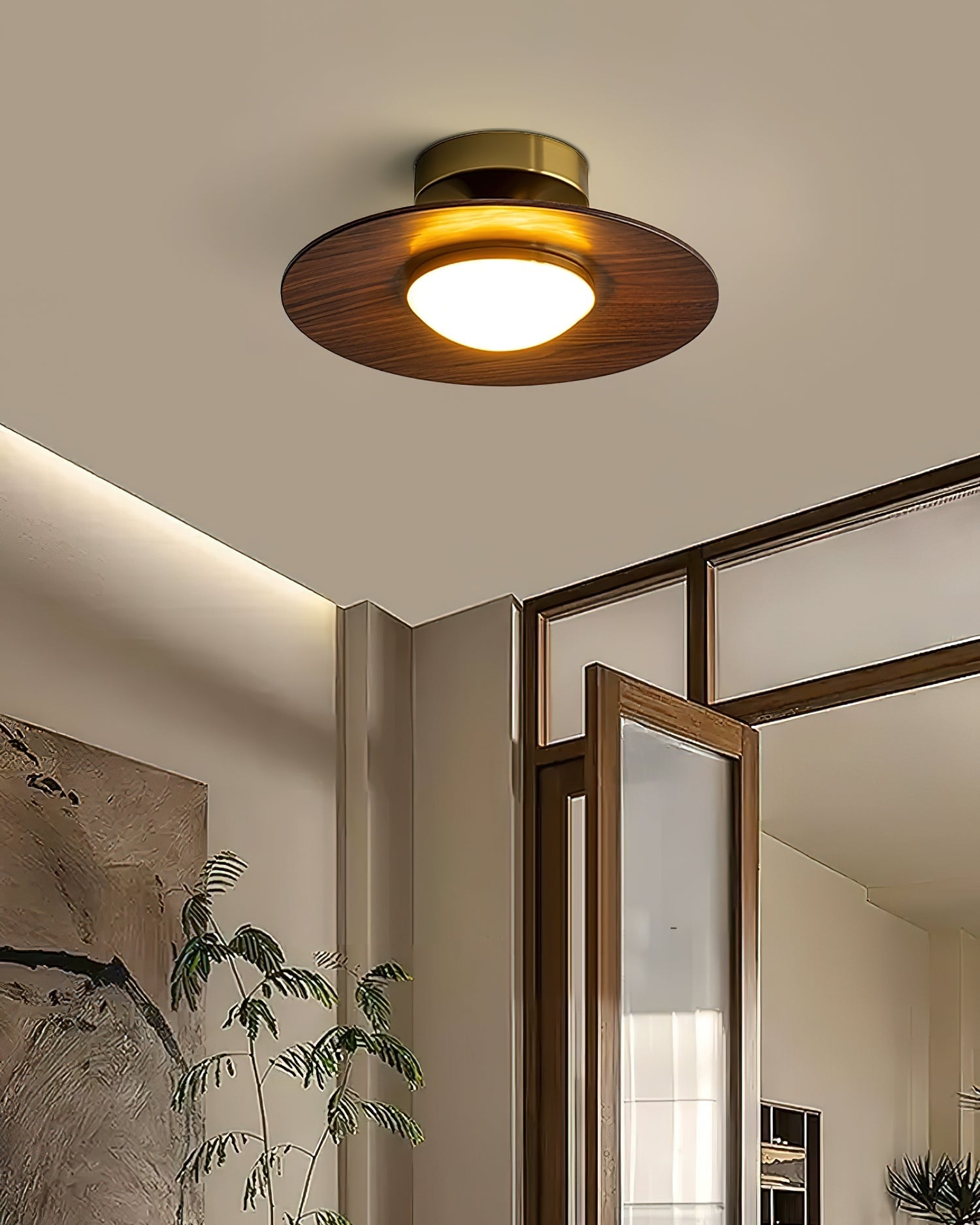 LED Ceiling Lamp - Modern Round Fixture with Adjustable Brightness for Living Room & Bedroom Lighting