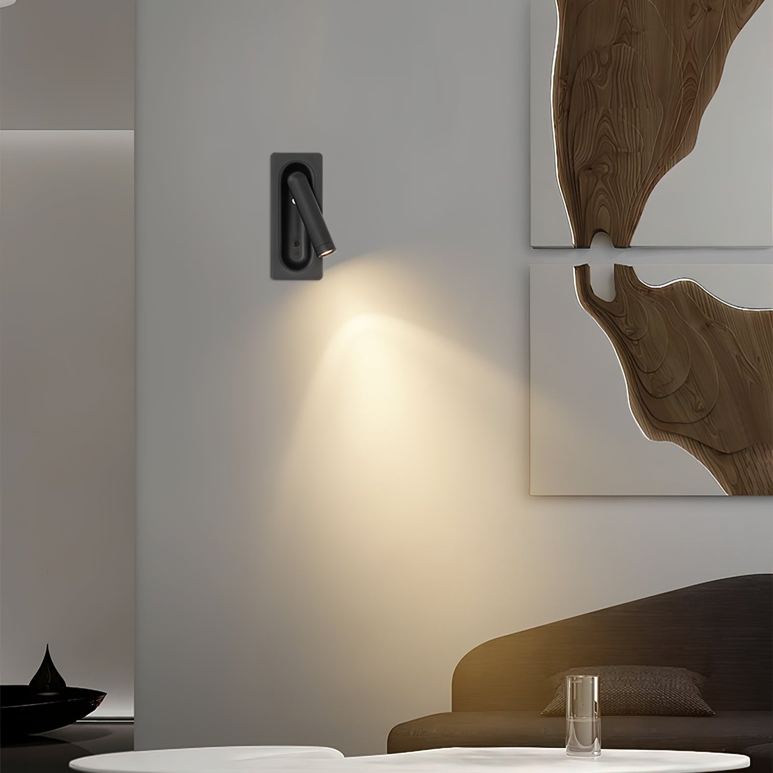 Wall-Mounted LED Reading Lamp | 360º Rotation, Glare-Minimizing Design for Indoor Use