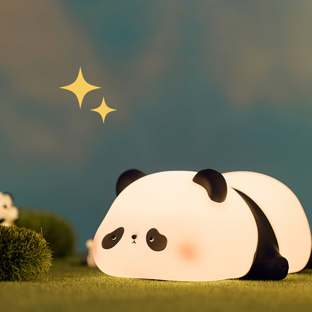 LED Panda Table Lamp with Adjustable Brightness for Kids' Room & Nursery Lighting
