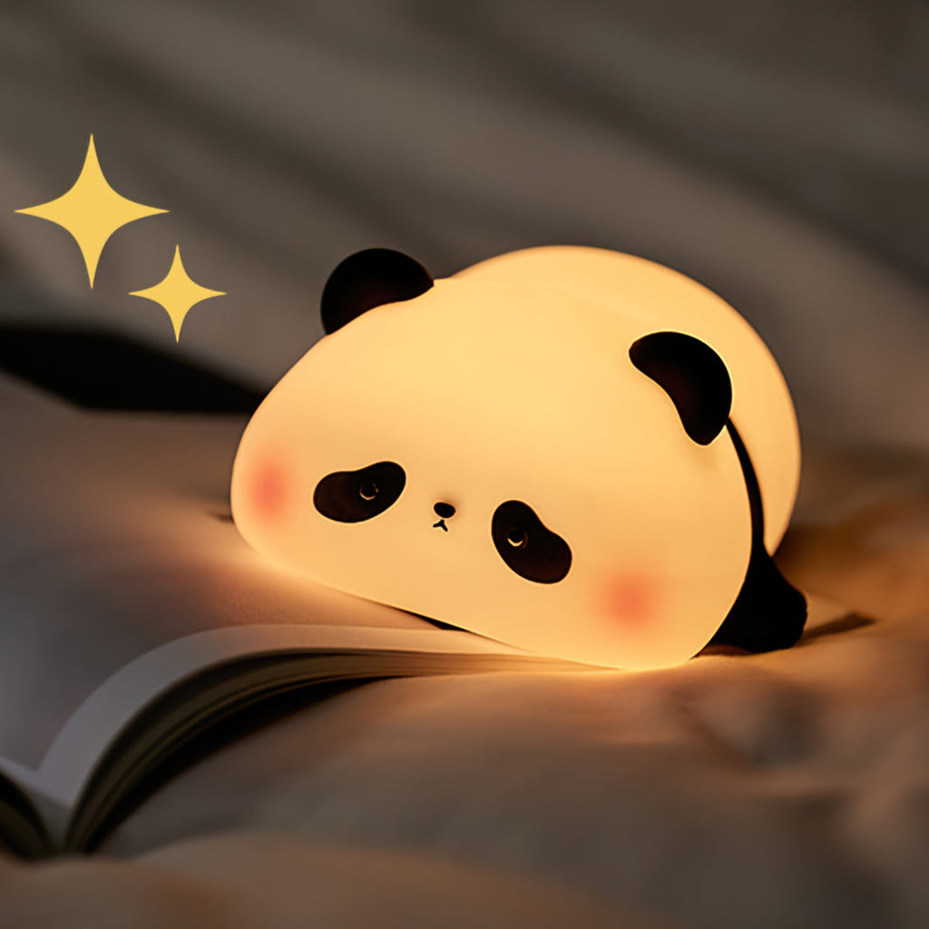 LED Panda Table Lamp with Adjustable Brightness for Kids' Room & Nursery Lighting