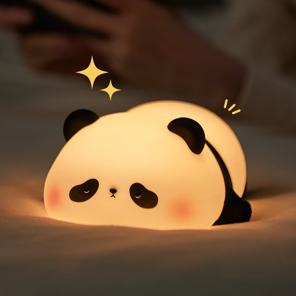 LED Panda Table Lamp with Adjustable Brightness for Kids' Room & Nursery Lighting