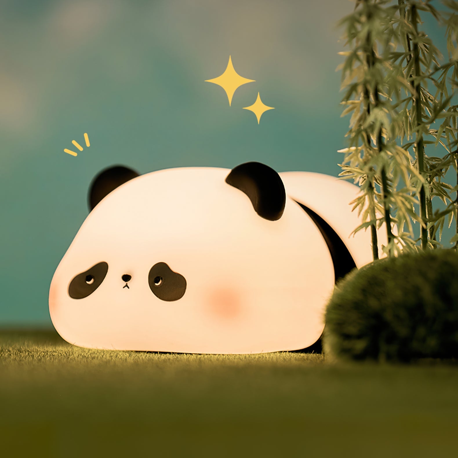 LED Panda Table Lamp with Adjustable Brightness for Kids' Room & Nursery Lighting