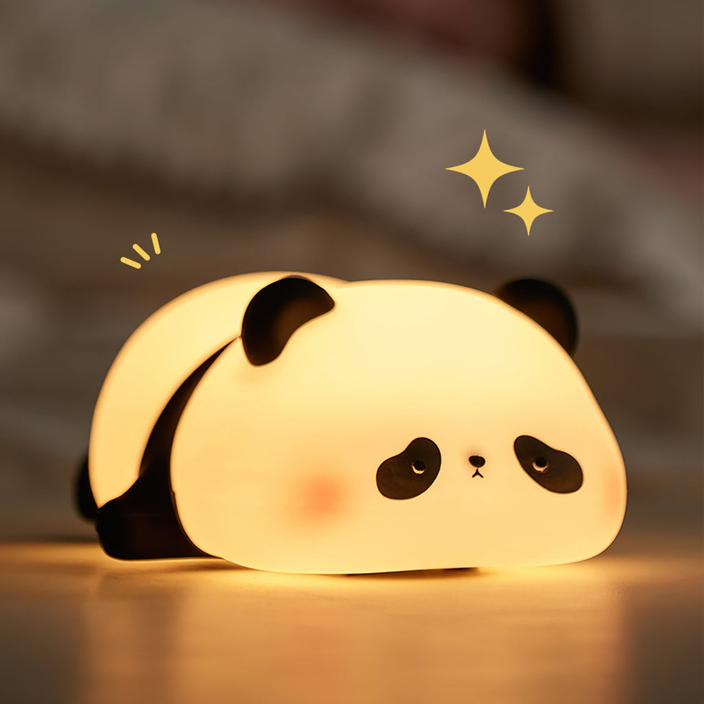 LED Panda Table Lamp with Adjustable Brightness for Kids' Room & Nursery Lighting