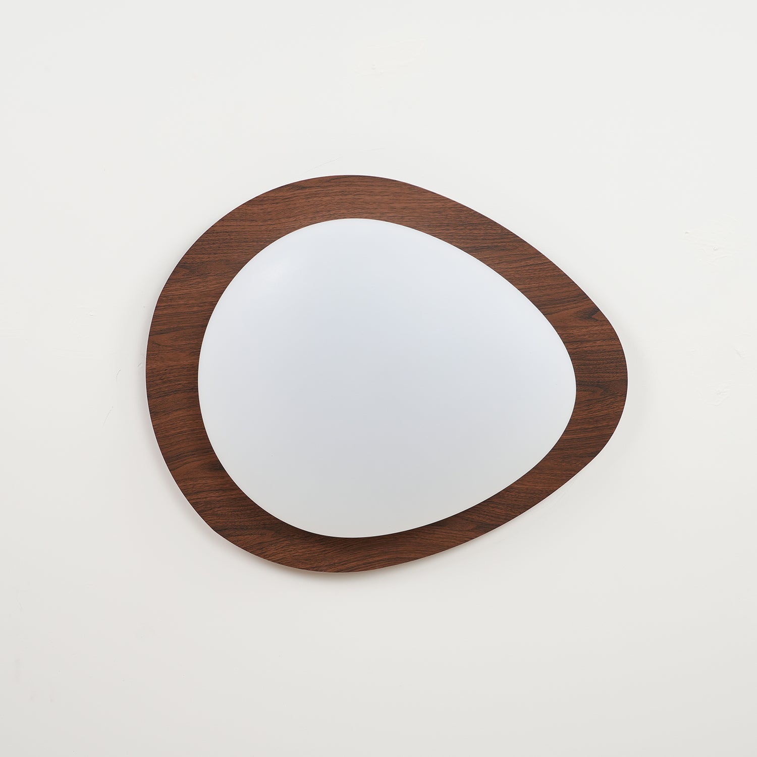 Pebble Ceiling Light | Dimmable, Walnut Wood Grain Design for Indoor Home Decor