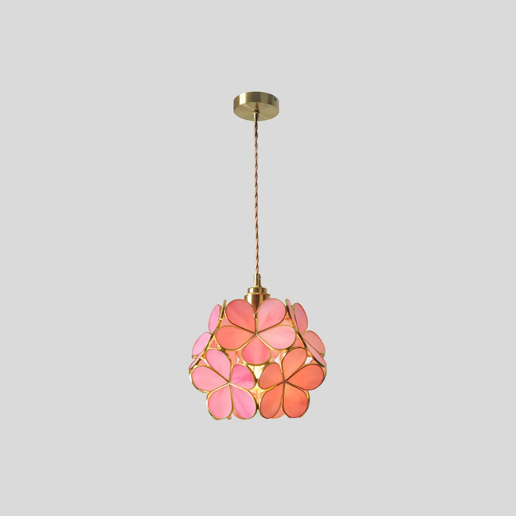 Handcrafted Stained Glass Pendant Light | Cherry Blossom Design for Dining Rooms, Kitchens & Bedrooms