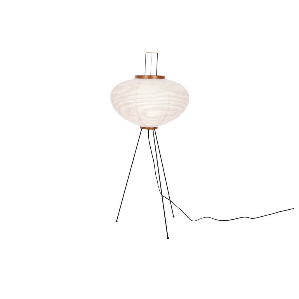 Rice Paper Floor Lamp | Mulberry Paper Shade, Metal Base & Ideal for Indoor Lighting