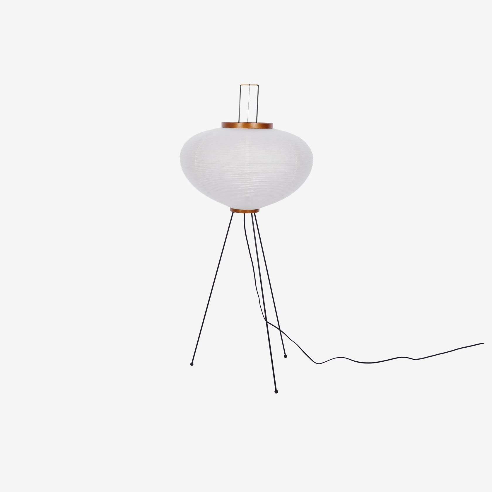 Rice Paper Floor Lamp | Mulberry Paper Shade, Metal Base & Ideal for Indoor Lighting