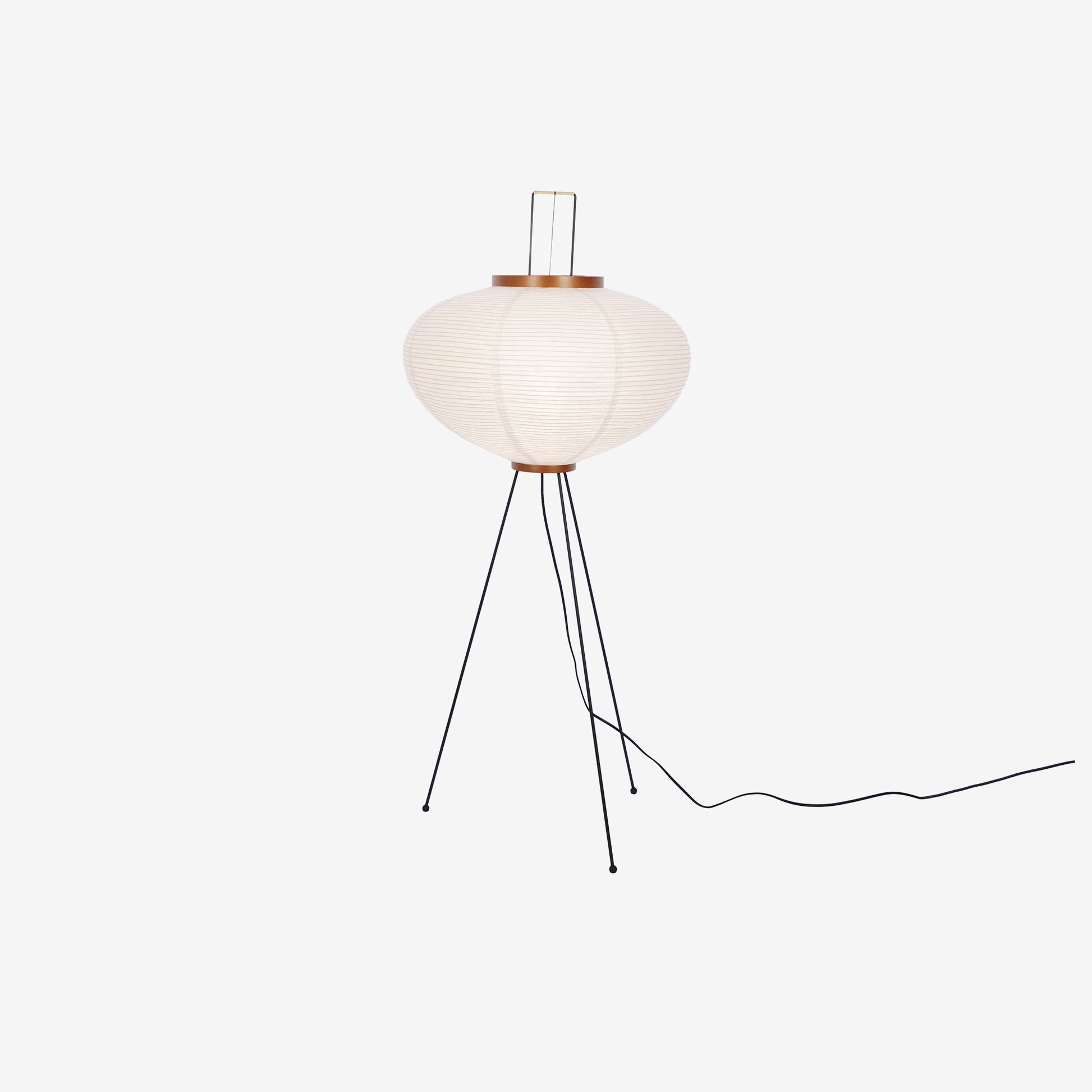 Rice Paper Floor Lamp | Mulberry Paper Shade, Metal Base & Ideal for Indoor Lighting