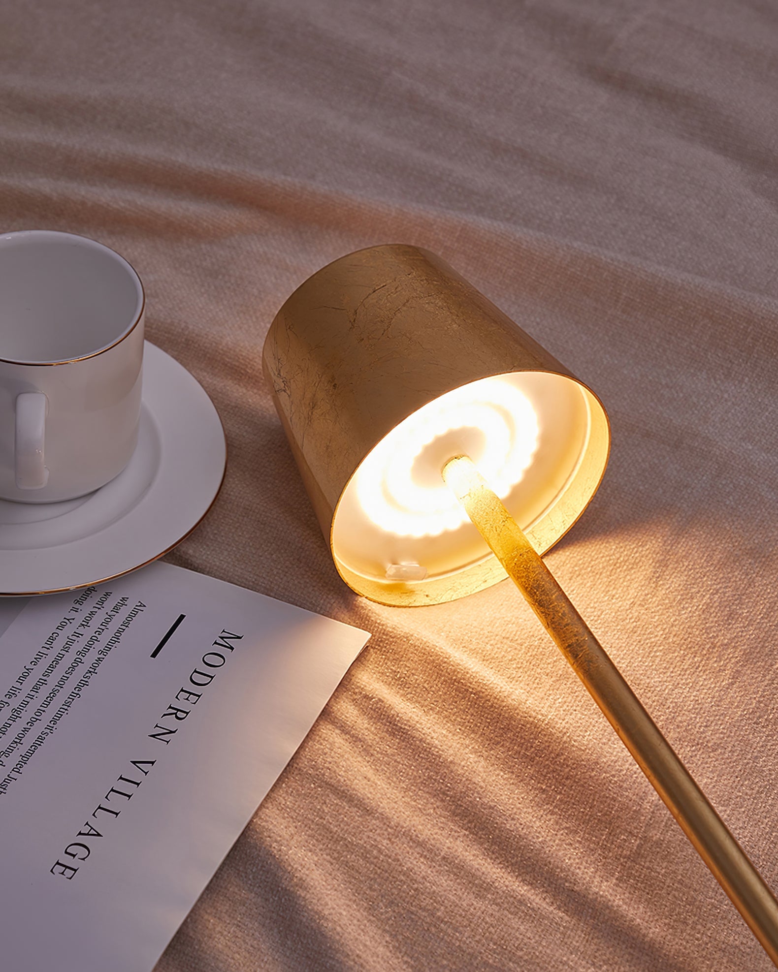 LED Built-in Battery Table Lamp - Portable Wireless Light for Home, Office, and Outdoor Use