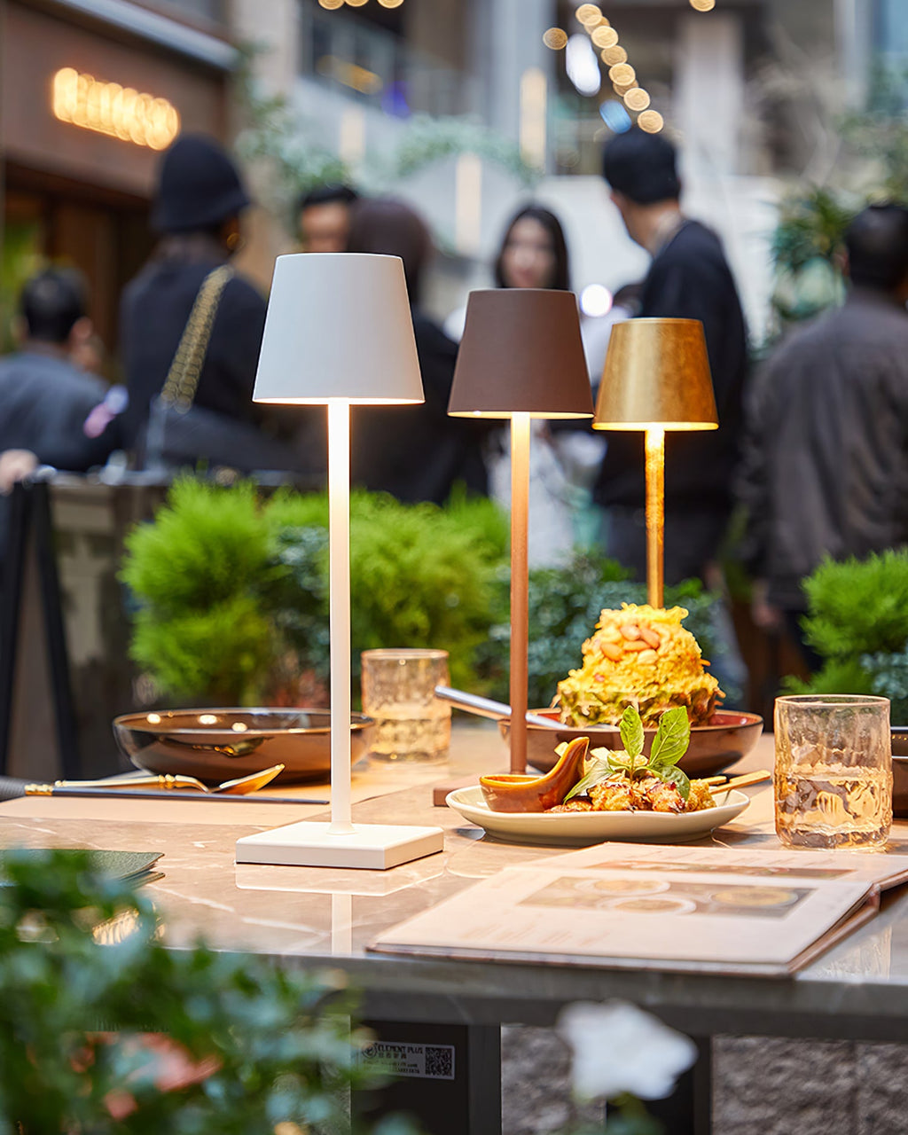 LED Built-in Battery Table Lamp - Portable Wireless Light for Home, Office, and Outdoor Use