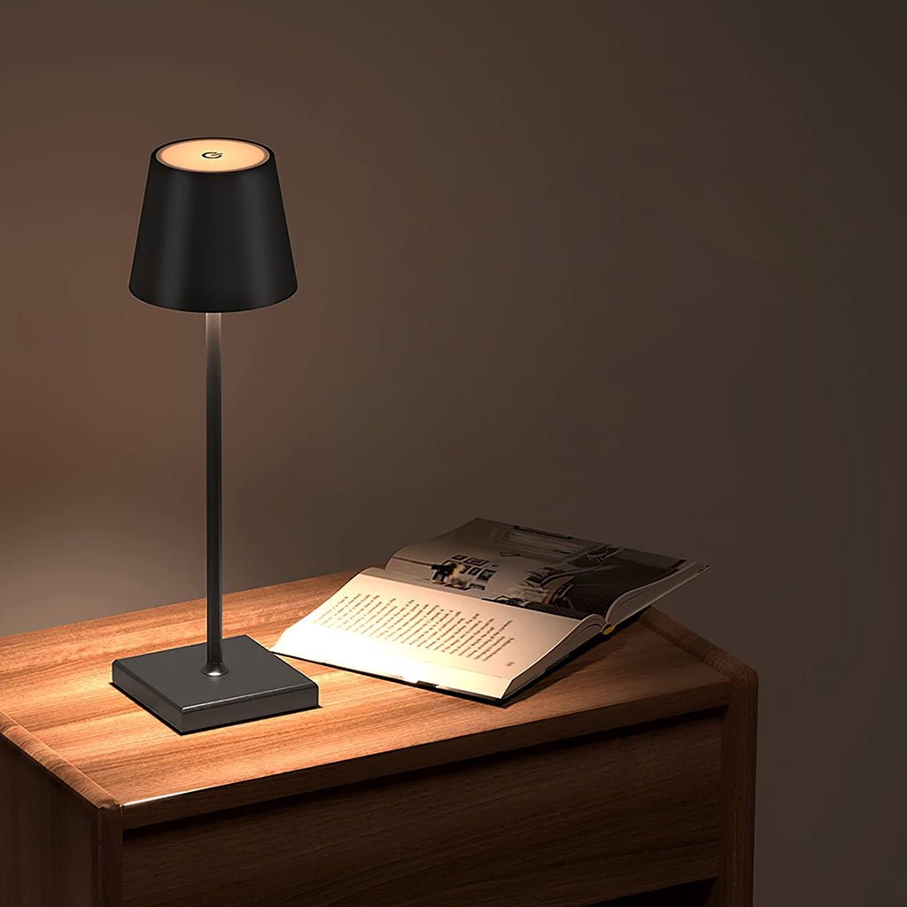 LED Built-in Battery Table Lamp - Portable Wireless Light for Home, Office, and Outdoor Use