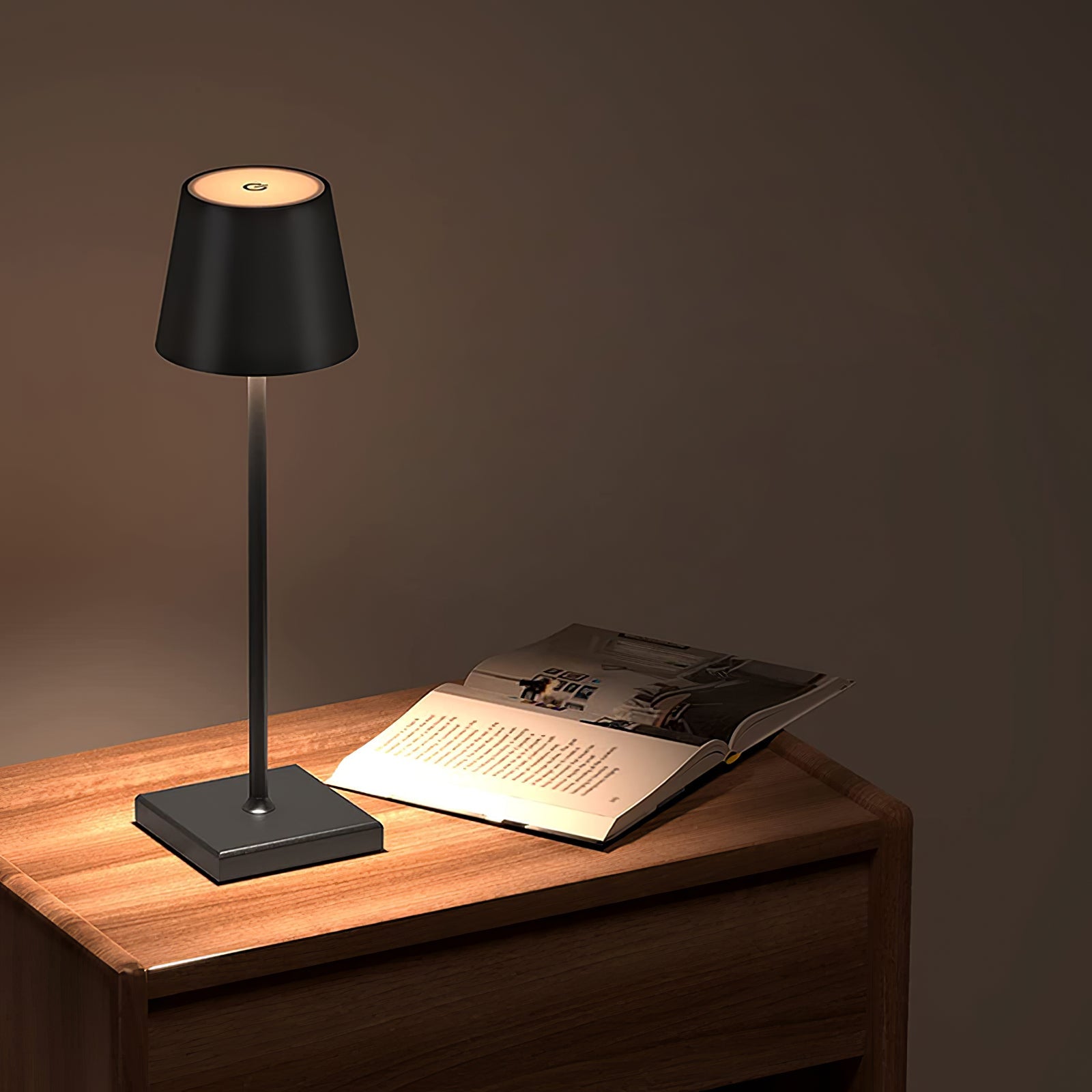 LED Built-in Battery Table Lamp - Portable Wireless Light for Home, Office, and Outdoor Use