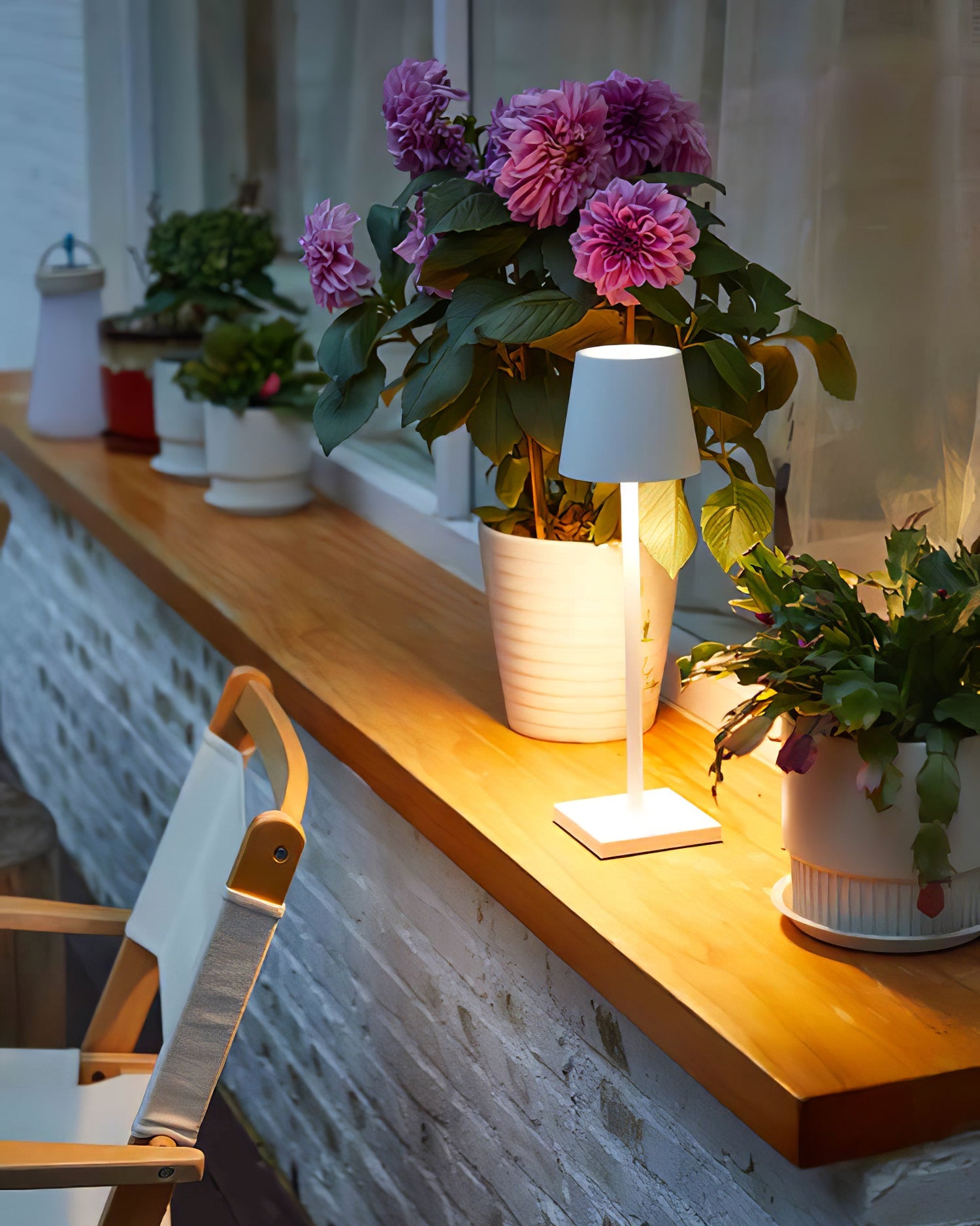 LED Built-in Battery Table Lamp - Portable Wireless Light for Home, Office, and Outdoor Use