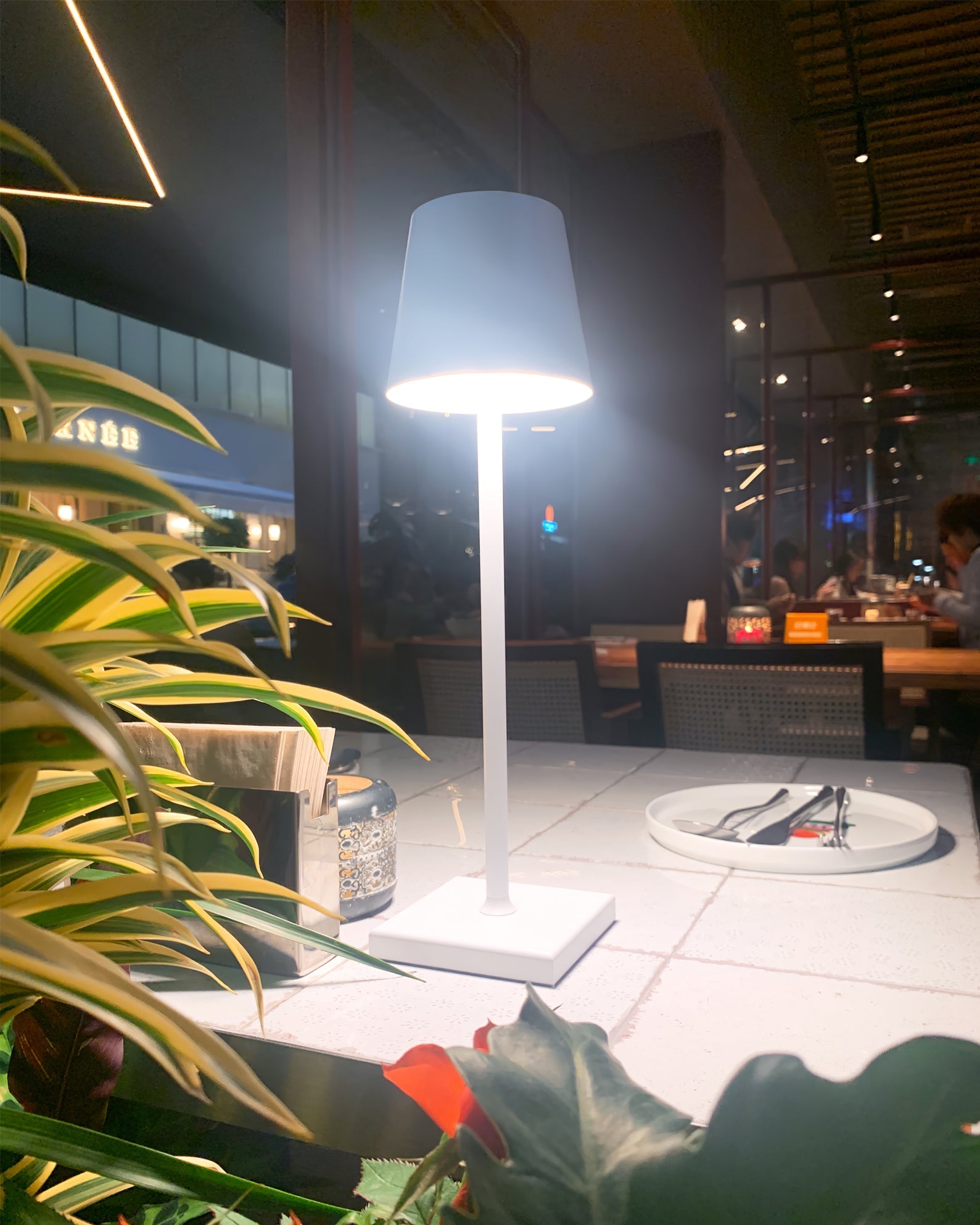 LED Built-in Battery Table Lamp - Portable Wireless Light for Home, Office, and Outdoor Use