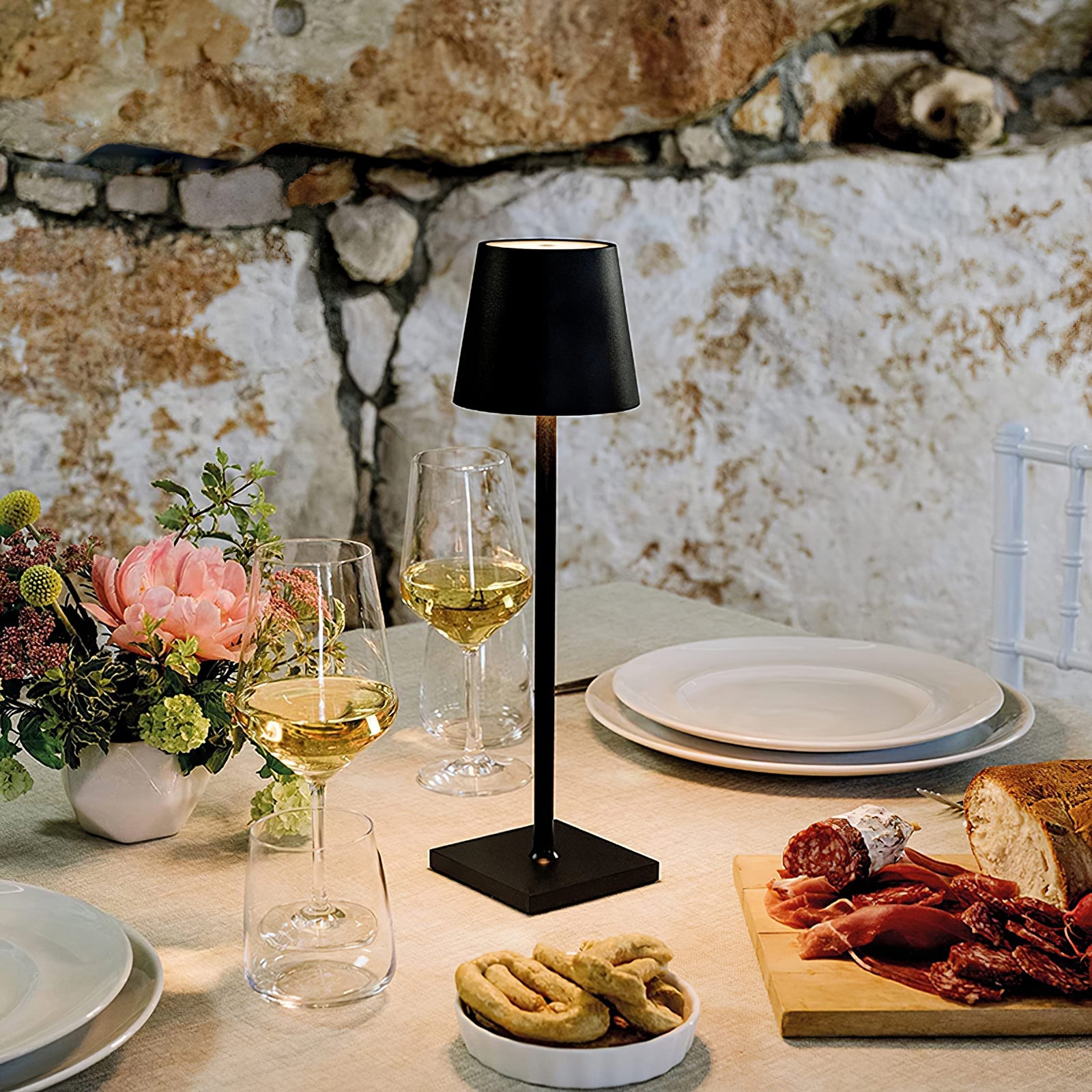 LED Built-in Battery Table Lamp - Portable Wireless Light for Home, Office, and Outdoor Use