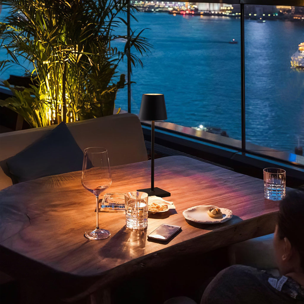 LED Built-in Battery Table Lamp - Portable Wireless Light for Home, Office, and Outdoor Use