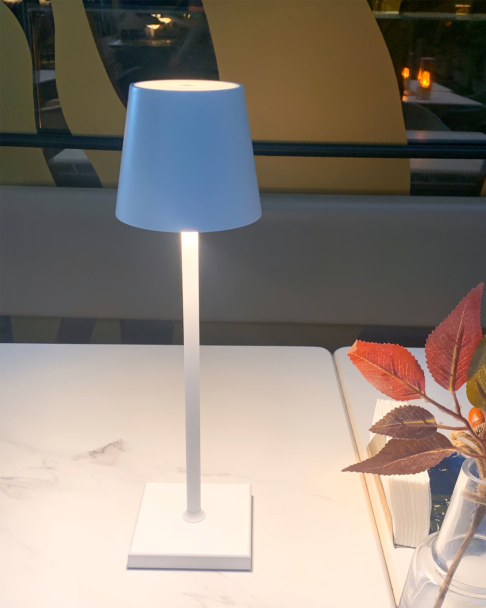 LED Built-in Battery Table Lamp - Portable Wireless Light for Home, Office, and Outdoor Use