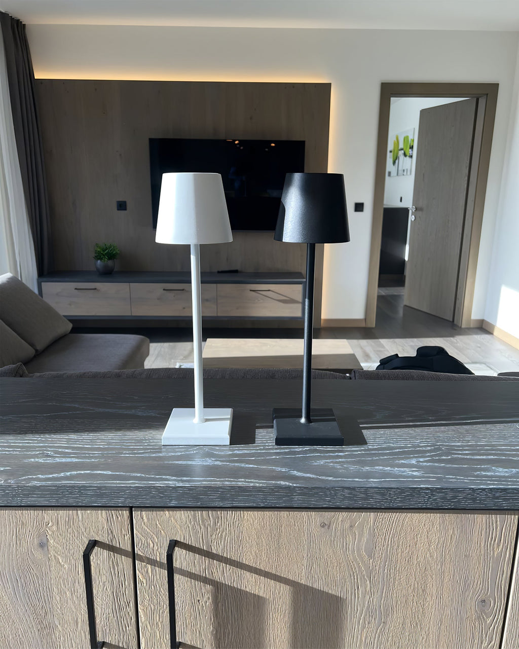 LED Built-in Battery Table Lamp - Portable Wireless Light for Home, Office, and Outdoor Use