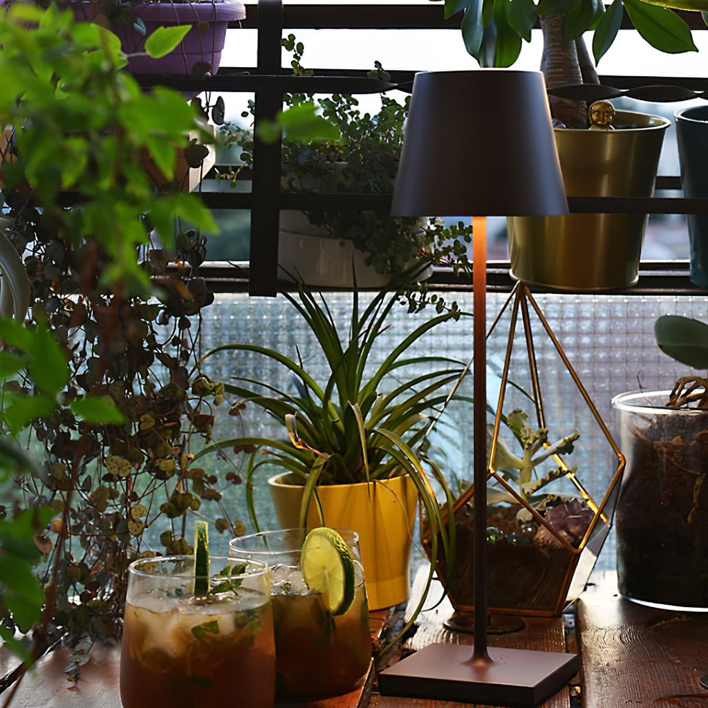 LED Built-in Battery Table Lamp - Portable Wireless Light for Home, Office, and Outdoor Use