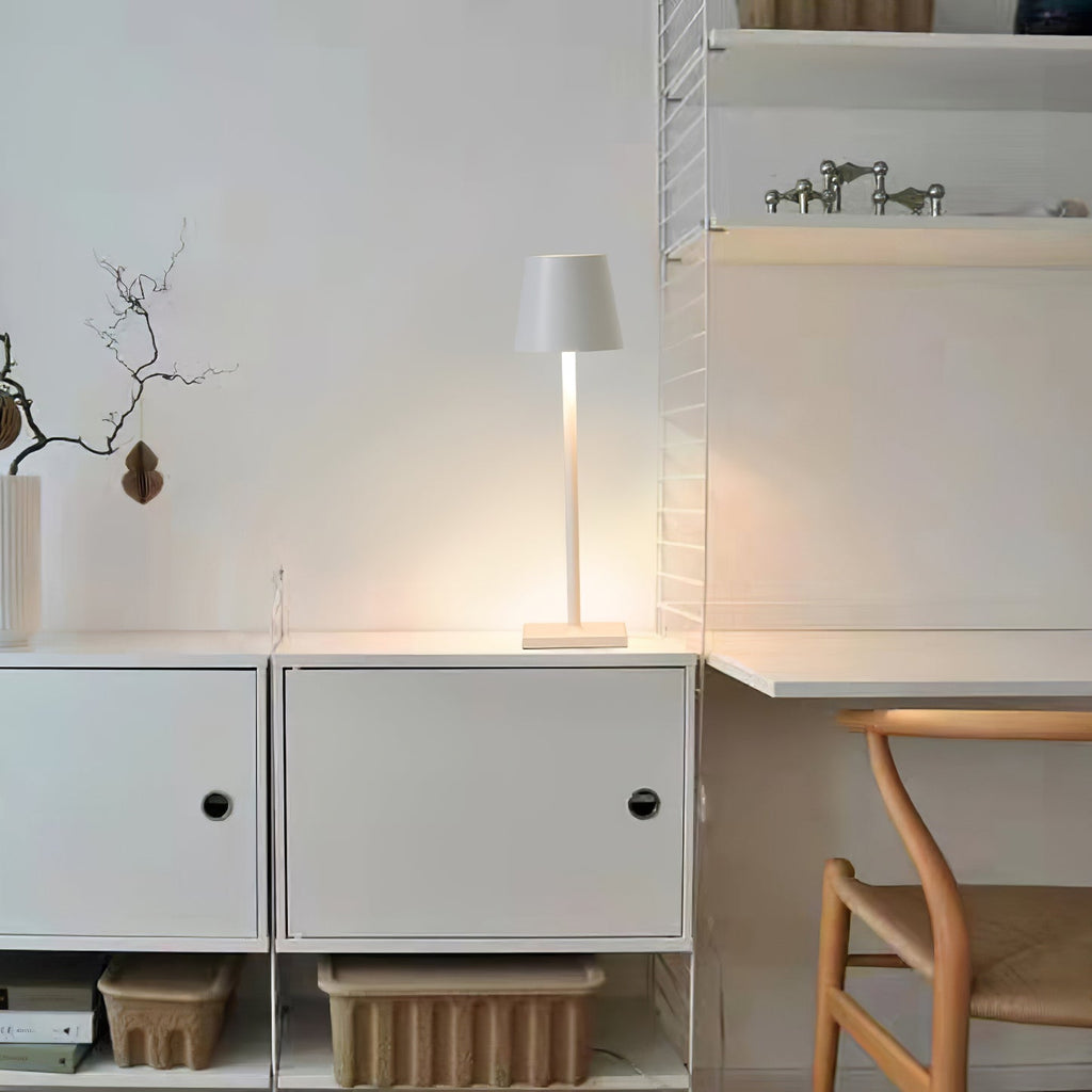 LED Built-in Battery Table Lamp - Portable Wireless Light for Home, Office, and Outdoor Use
