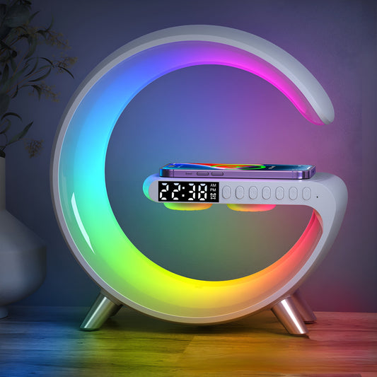 3-in-1 Alarm with Wireless Charger: Perfect Atmosphere Lamp & Alarm Clock for Teens Looking for G-Lamp Features