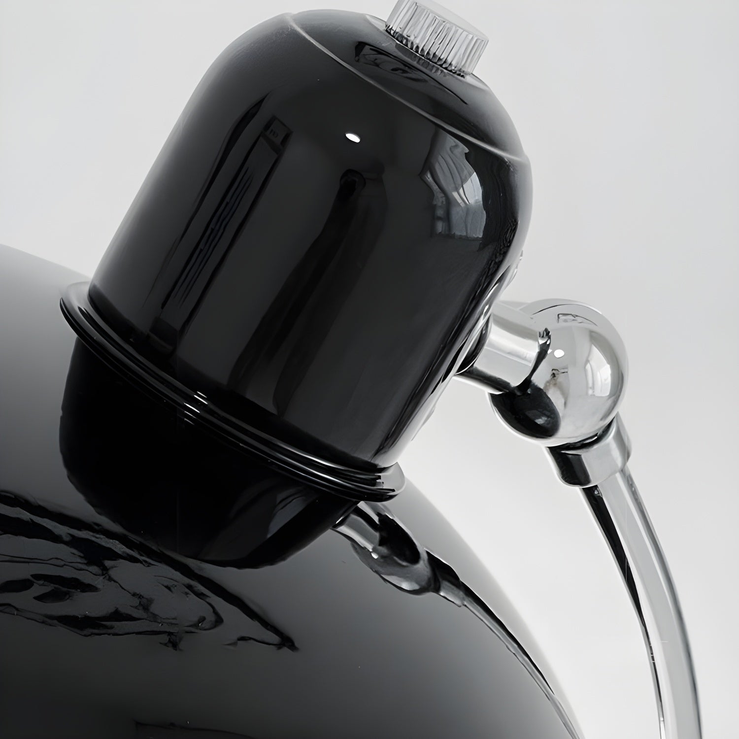 Retro Curve Desk Lamp | Frosted Glass Shade, Metal Stem & Ideal for Indoor Use