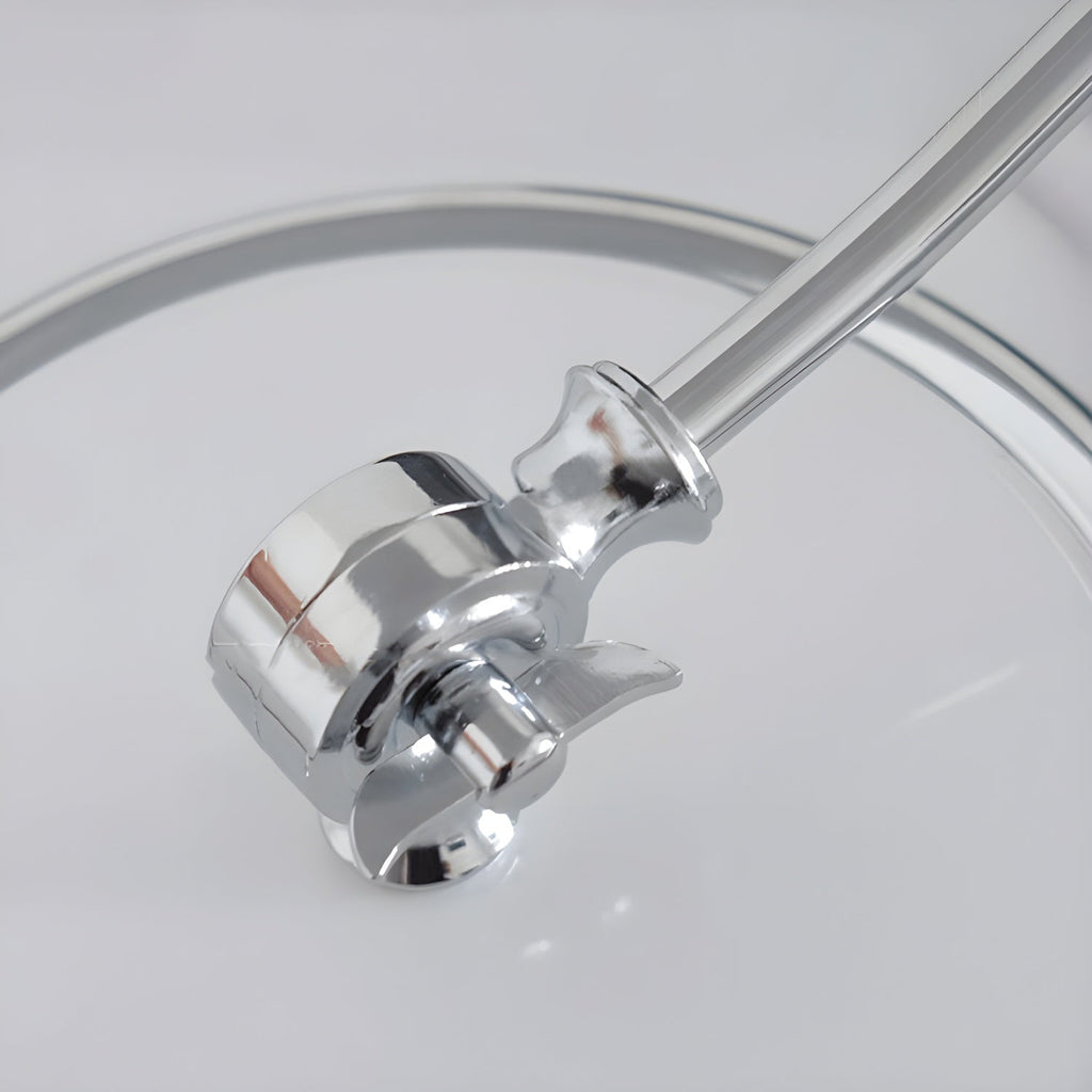 Retro Curve Desk Lamp | Frosted Glass Shade, Metal Stem & Ideal for Indoor Use