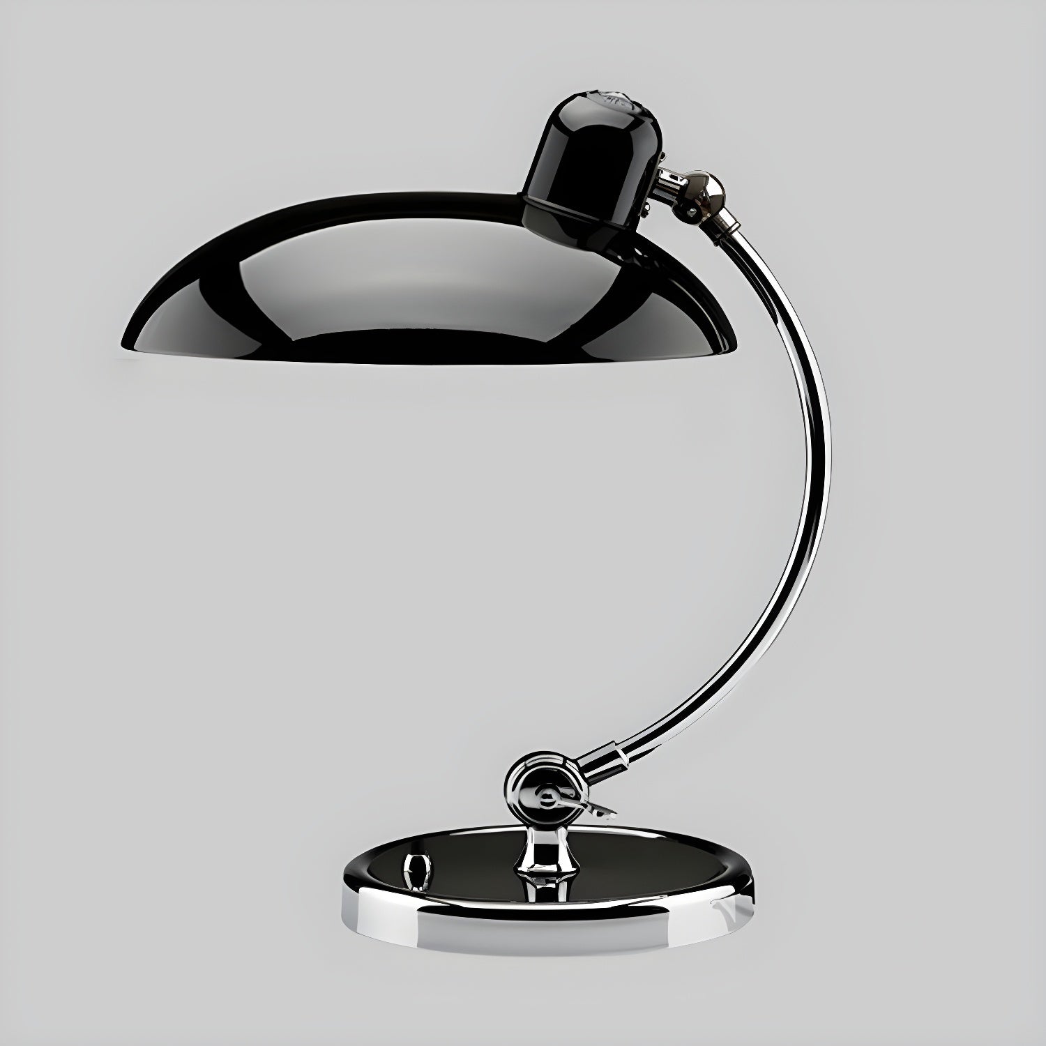 Retro Curve Desk Lamp | Frosted Glass Shade, Metal Stem & Ideal for Indoor Use