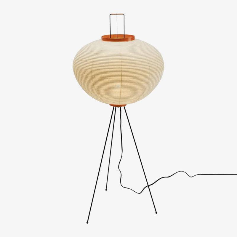Rice Paper Floor Lamp | Mulberry Paper Shade, Metal Base & Ideal for Indoor Lighting