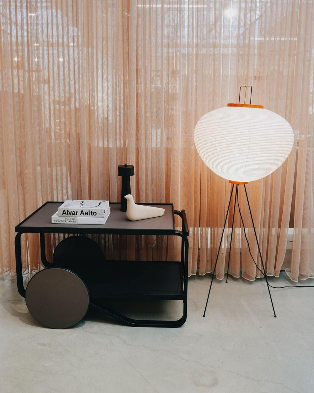 Rice Paper Floor Lamp | Mulberry Paper Shade, Metal Base & Ideal for Indoor Lighting