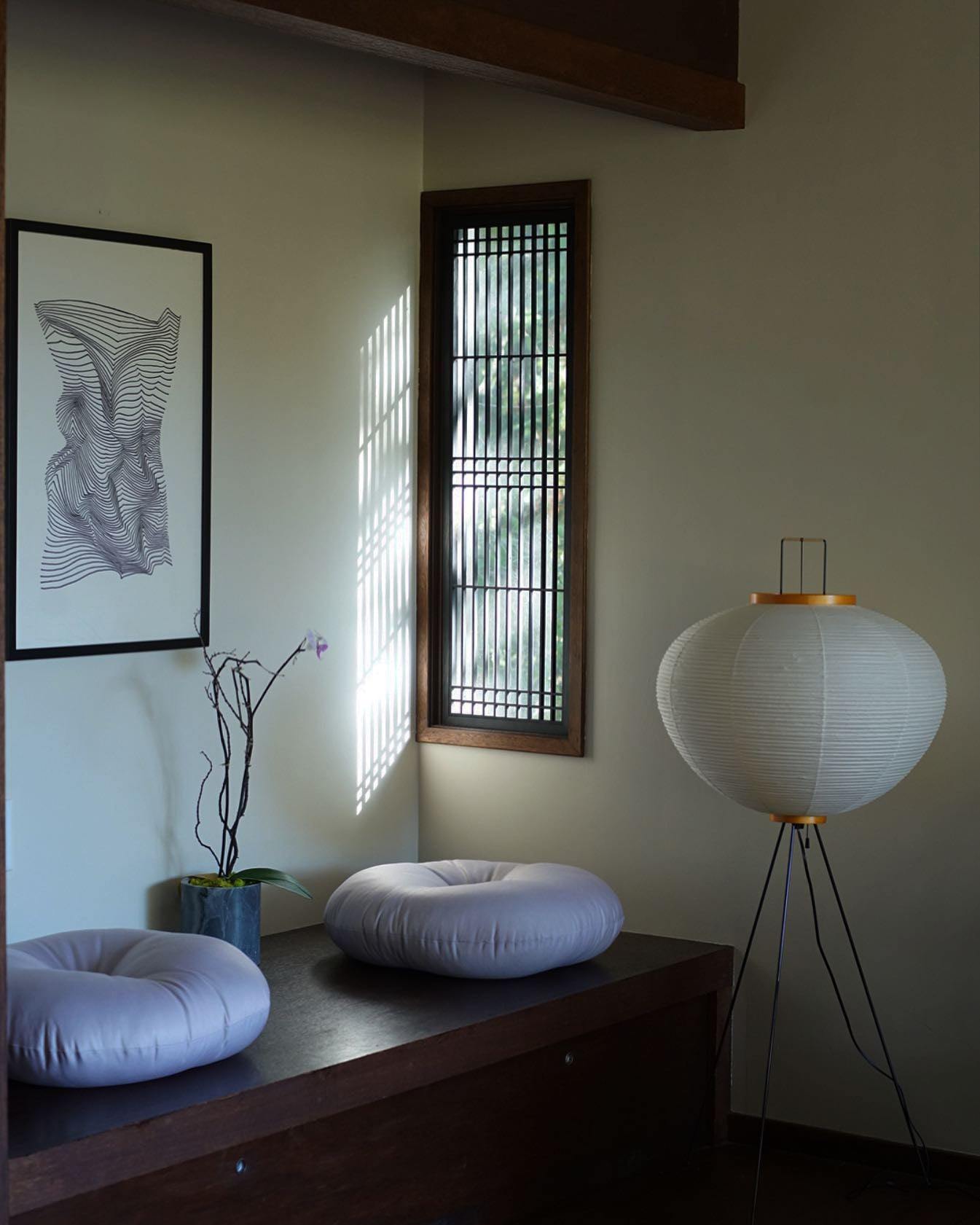 Rice Paper Floor Lamp | Mulberry Paper Shade, Metal Base & Ideal for Indoor Lighting