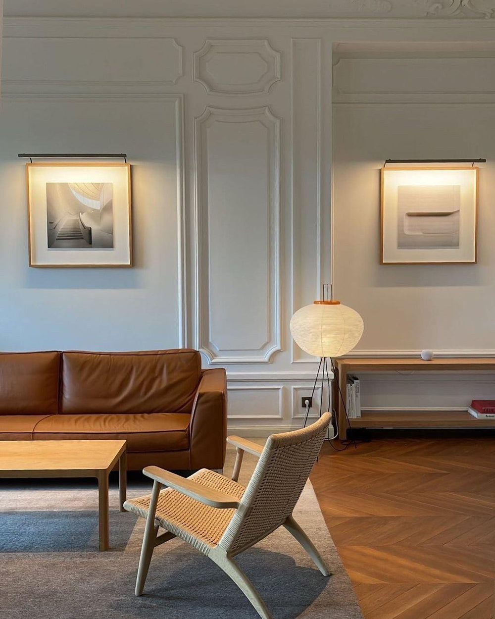 Rice Paper Floor Lamp | Mulberry Paper Shade, Metal Base & Ideal for Indoor Lighting