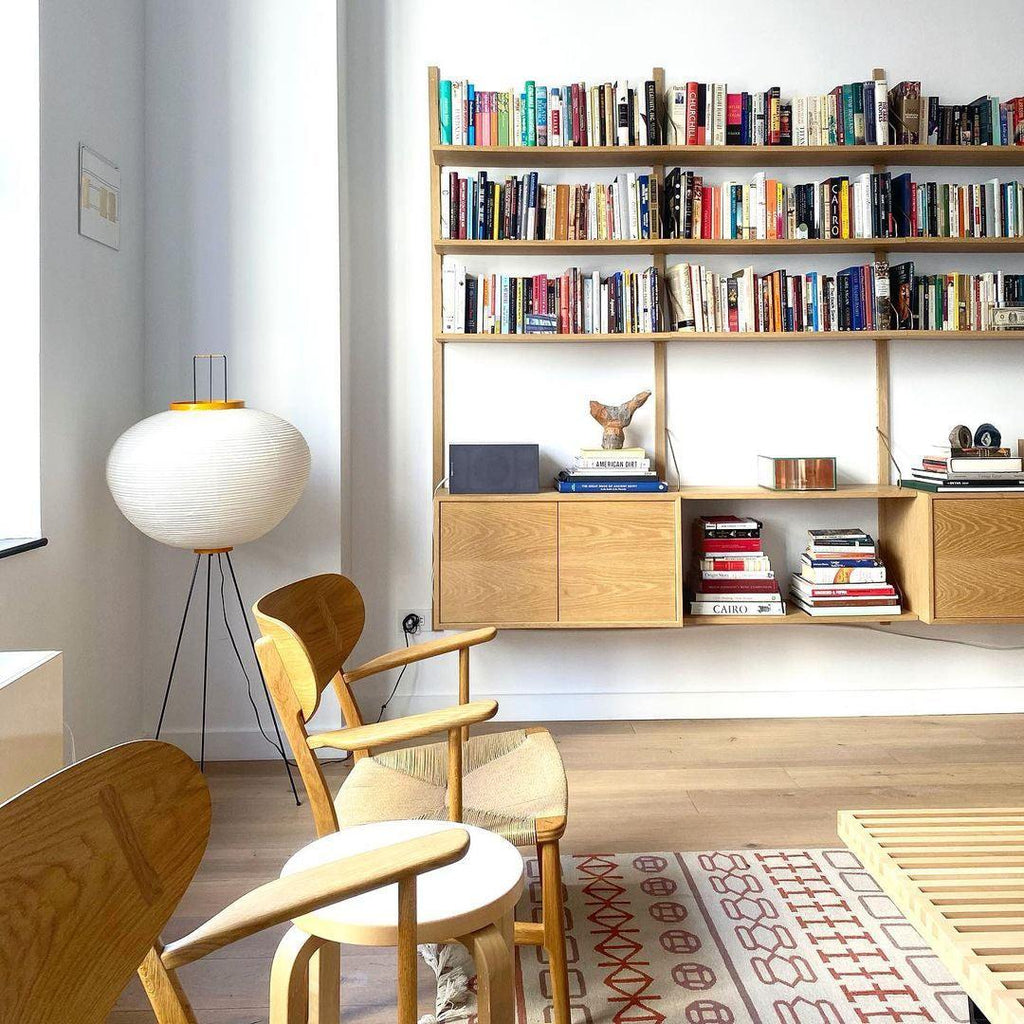 Rice Paper Floor Lamp | Mulberry Paper Shade, Metal Base & Ideal for Indoor Lighting