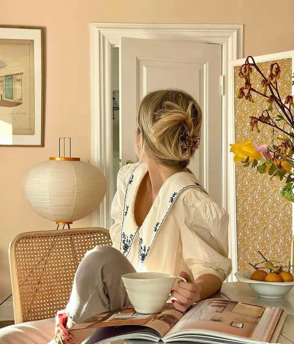 Rice Paper Floor Lamp | Mulberry Paper Shade, Metal Base & Ideal for Indoor Lighting