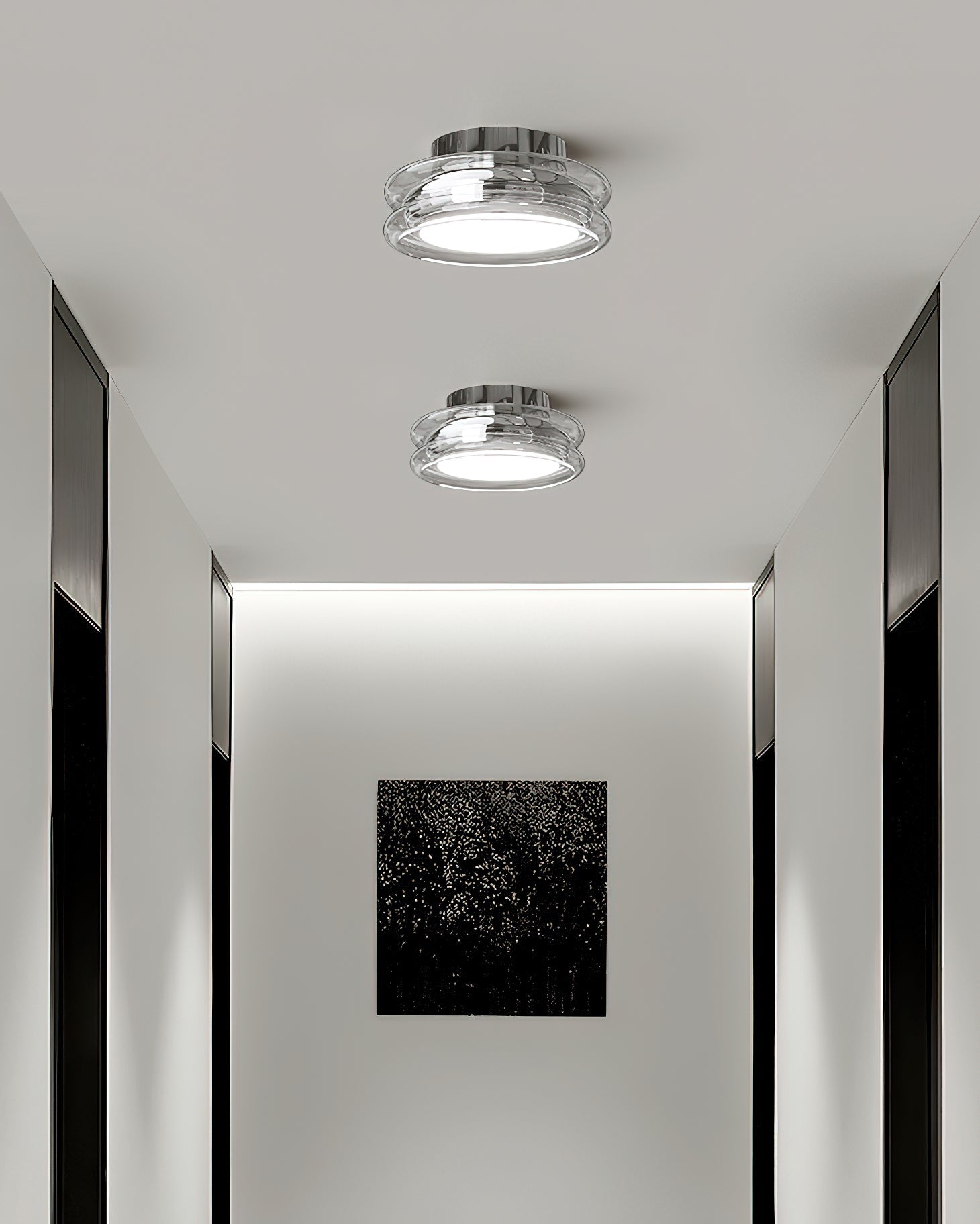 LED Ceiling Lamp - Modern Fixture with Adjustable Brightness - Ideal for Living Room & Bedroom Lighting