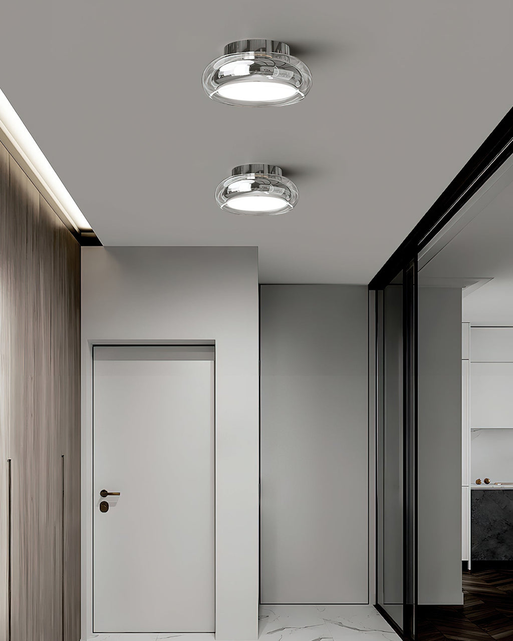 LED Ceiling Lamp - Modern Fixture with Adjustable Brightness - Ideal for Living Room & Bedroom Lighting