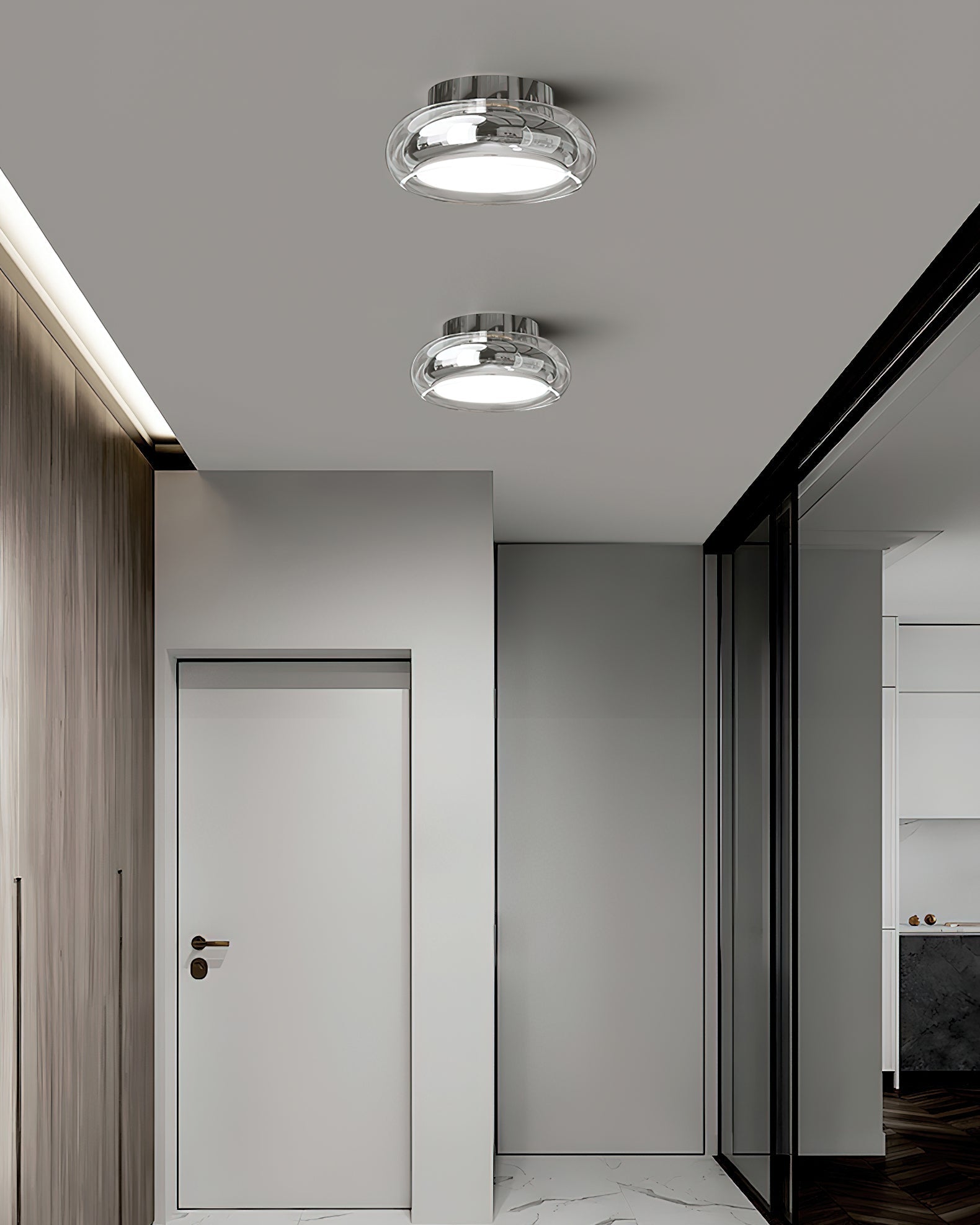LED Ceiling Lamp - Modern Fixture with Adjustable Brightness - Ideal for Living Room & Bedroom Lighting