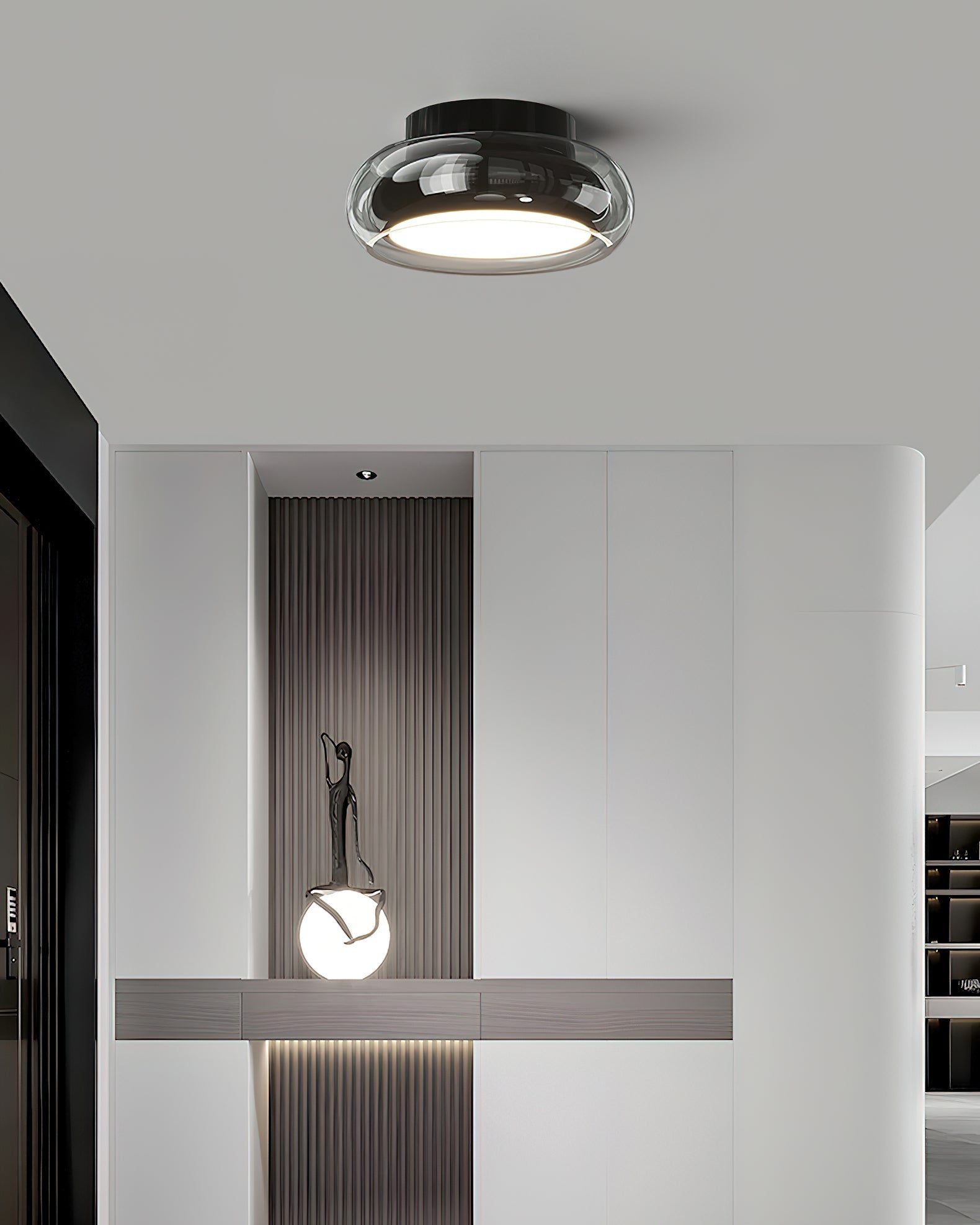 LED Ceiling Lamp - Modern Fixture with Adjustable Brightness - Ideal for Living Room & Bedroom Lighting