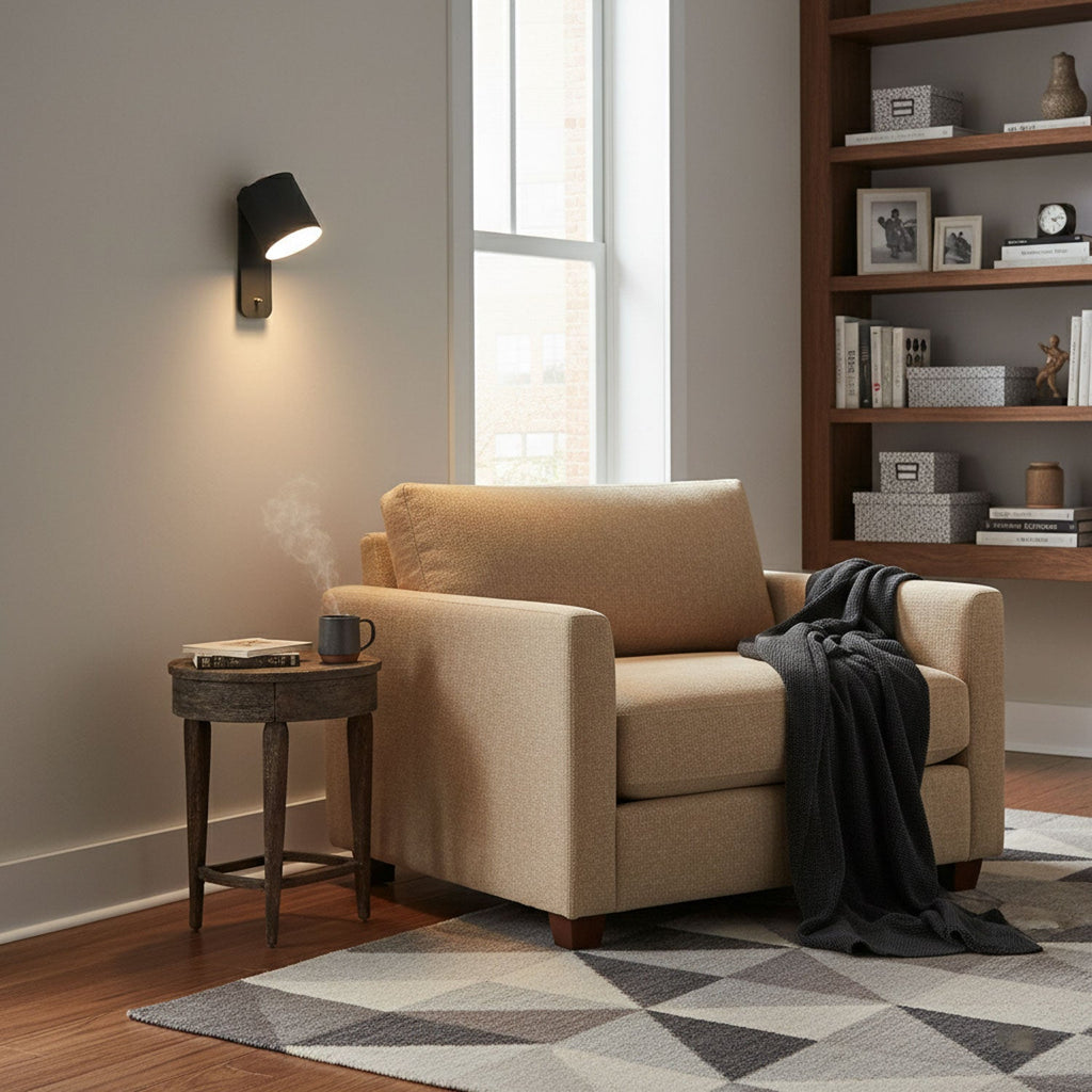 Rotatable Cylinder Wall Lamp | 350-Degree Adjustable, Minimalist Design for Modern Indoor Spaces