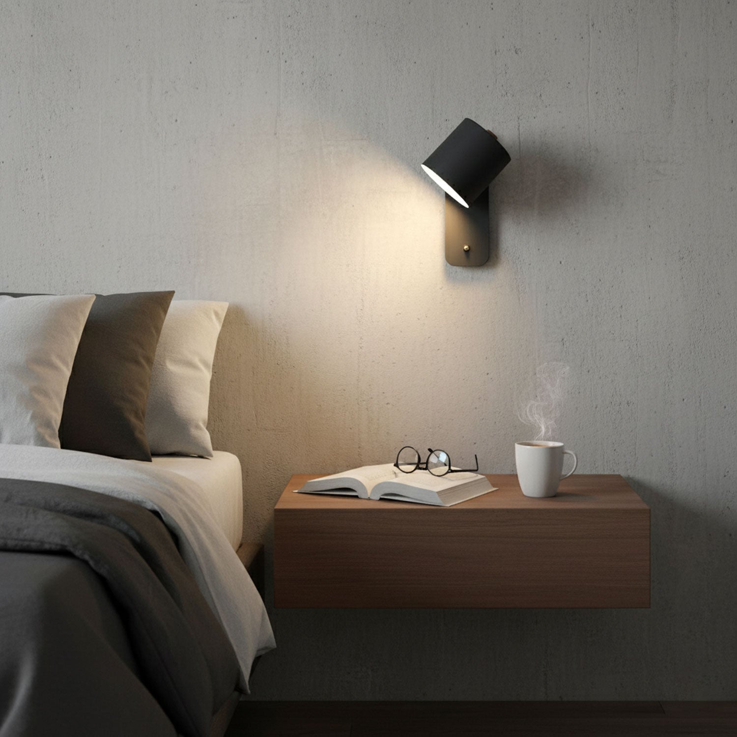 Rotatable Cylinder Wall Lamp | 350-Degree Adjustable, Minimalist Design for Modern Indoor Spaces